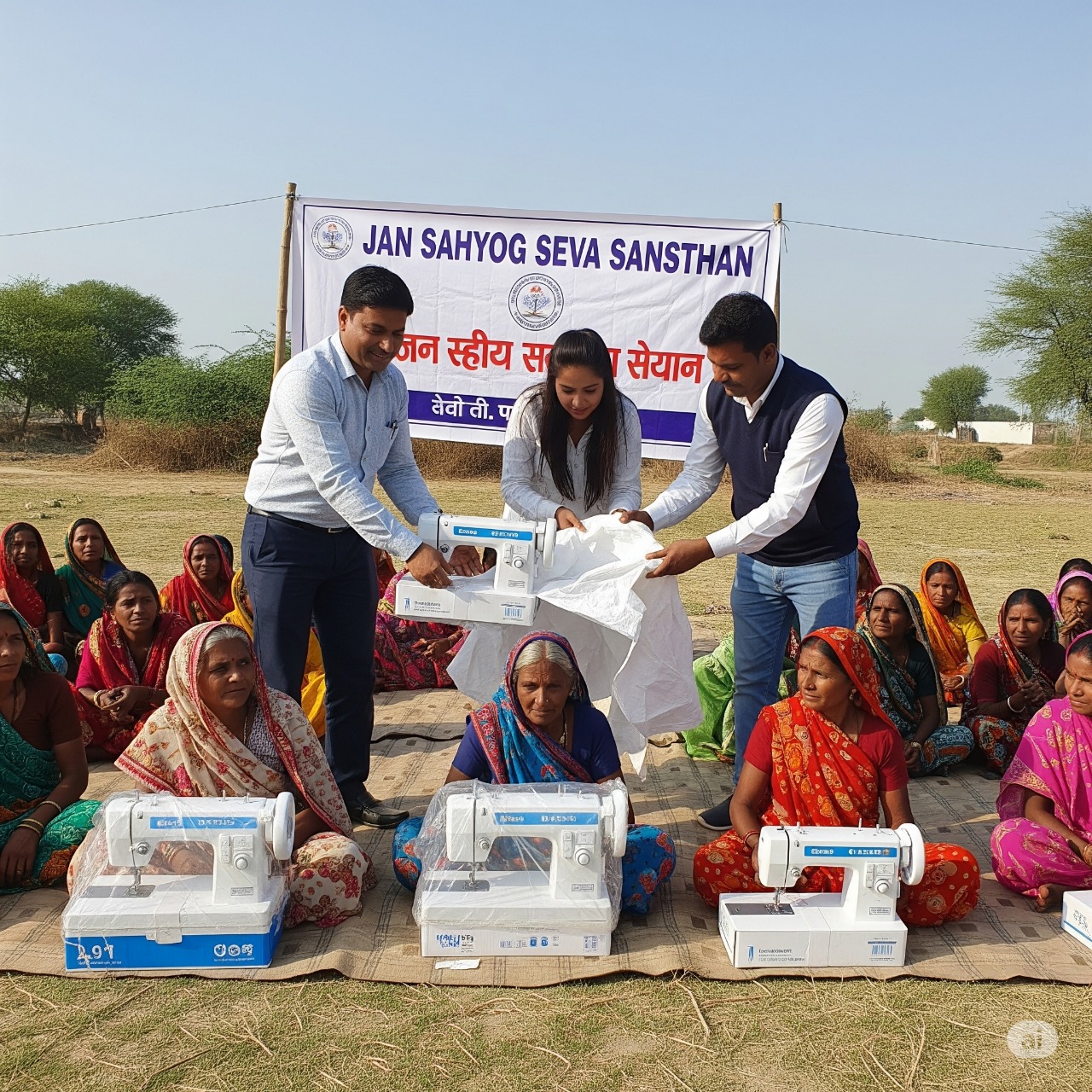 विधवाओं को सिलाई मशीन